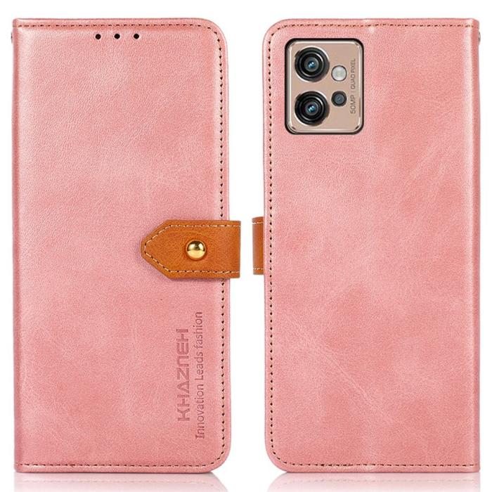 Bild 1, KHAZNEH Motorola Moto G32 Fodral Dual Color Roséguld