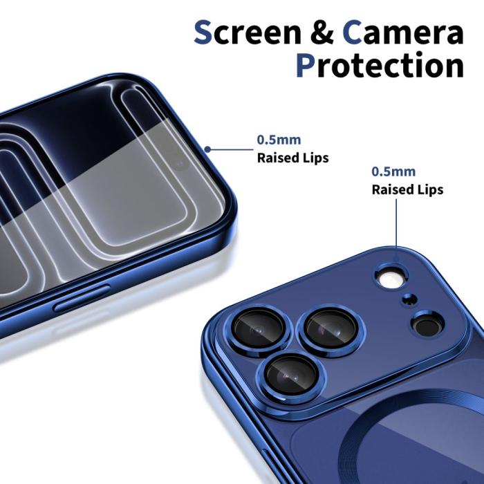 Bild 2, Tech-Protect iPhone 17 Pro Skal MagSafe MagFlex Deep Blue