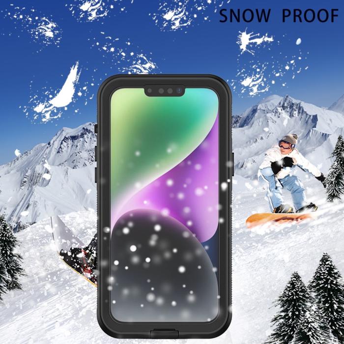 Bild 3, iPhone 14 Plus Skal IP68 360 Vattentät Svart