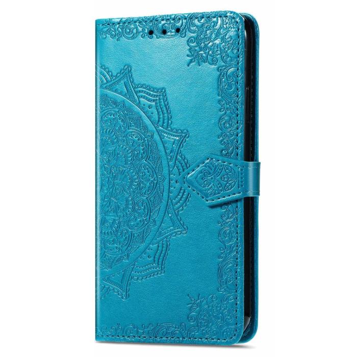 Bild 6, Xiaomi 12T / 12T Pro Fodral Mandala Läder Blå
