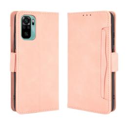 Xiaomi Redmi Note 10S - Fodral Med Avtagbart Kortfodral - Ljus Rosa