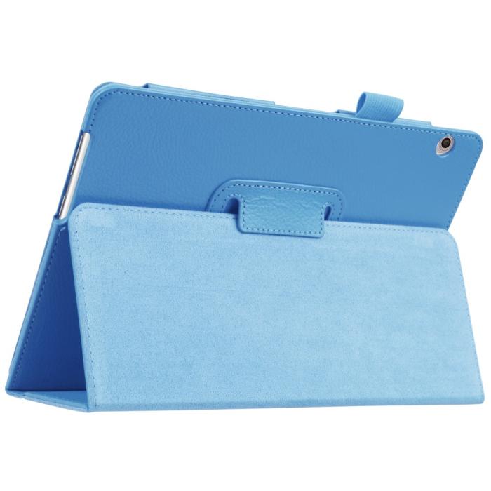 Bild 4, Huawei MediaPad T3 10 - Litchi läderfodral - Ljus Blå