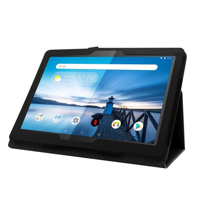 Bild 4, Lenovo Tab P10 10.1 - Litchi läderfodral - Svart