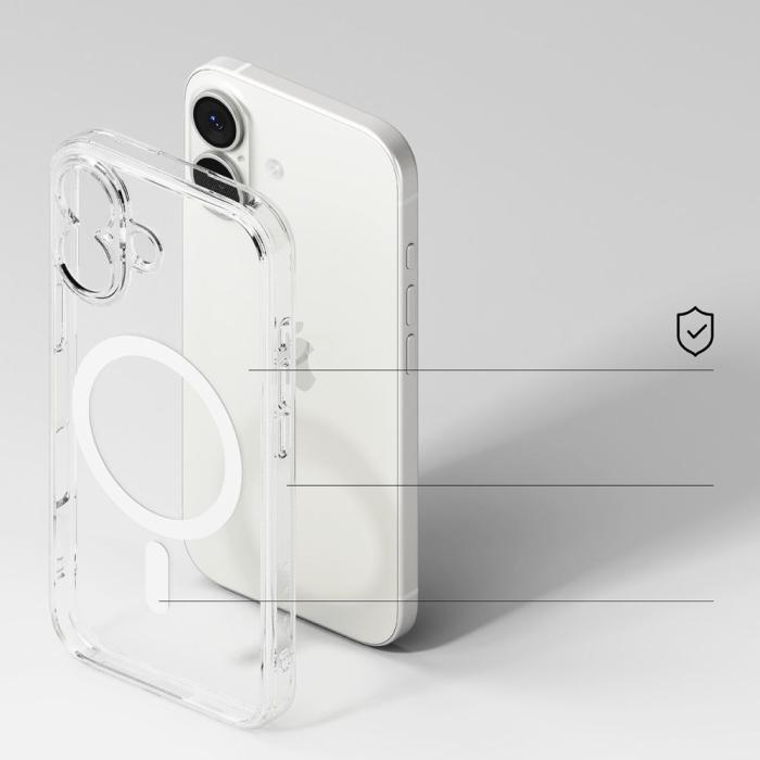 Bild 4, Ringke iPhone 17 Skal MagSafe Fusion Transparent