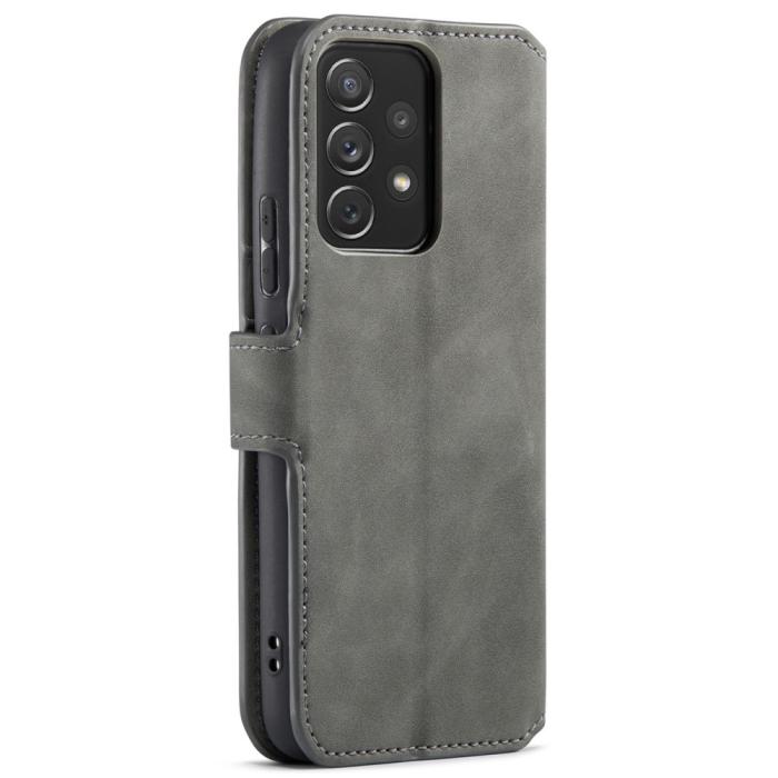 Bild 3, DG.MING Samsung Galaxy A53 5G Fodral Retro Läder Grå