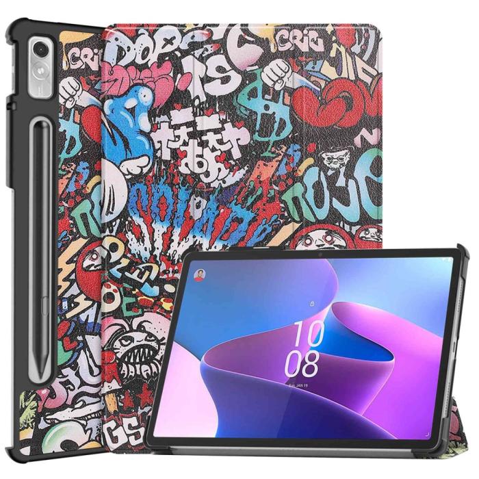 Bild 1, Lenovo Tab P11 Pro Gen 2 Fodral Tri-Fold Graffiti