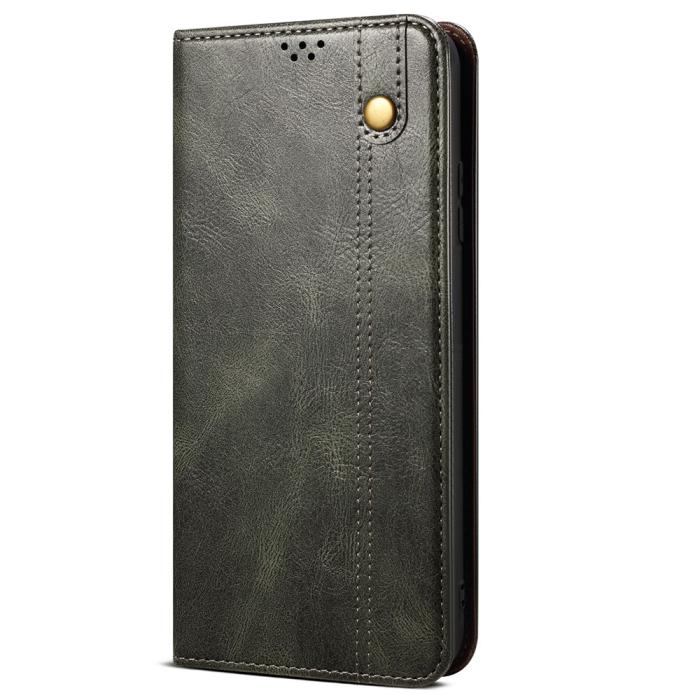 Bild 2, OnePlus Nord CE 2 5G Fodral Flip Crazy Horse Grön