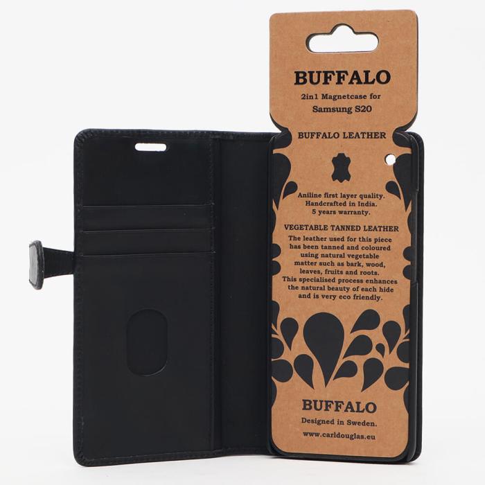 Bild 5, Buffalo Samsung Galaxy S20 Fodral 2in1 Äkta Läder Svart