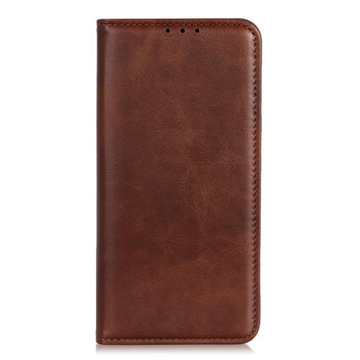 Bild 6, iPhone 16 Pro Max Fodral Läder Flip Brun