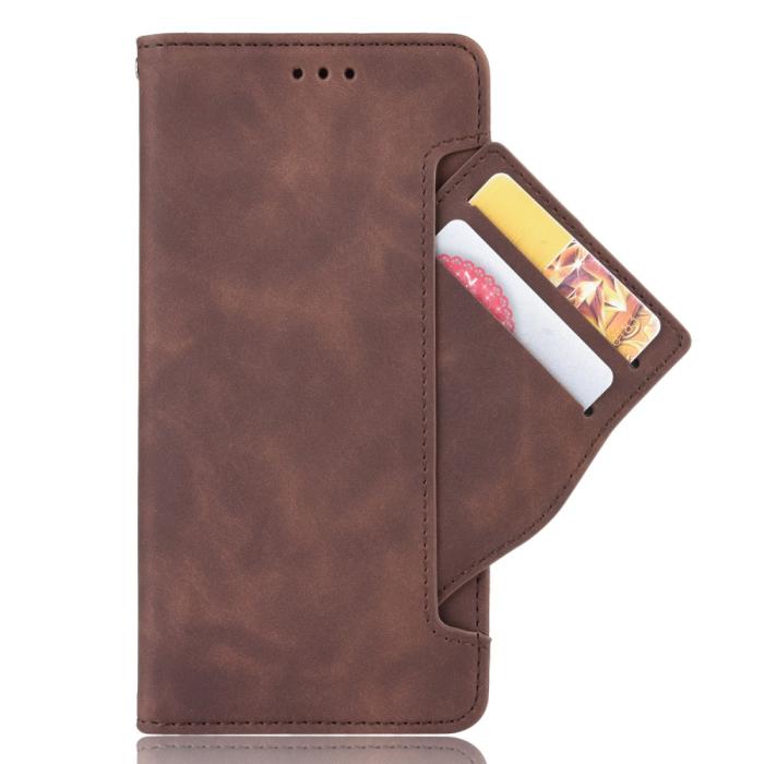 Bild 2, Samsung Galaxy S22 Ultra Fodral Avtagbart Kortfodral Brun