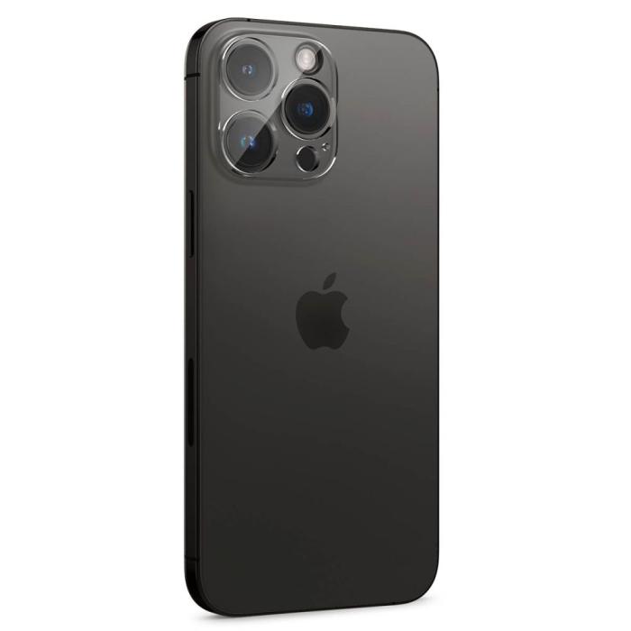Bild 2, Spigen iPhone 14 Pro / 14 Pro Max 2-PACK Optik GLAS.tR Linsskydd