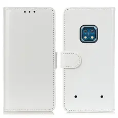 Nokia XR20 Fodral Crazy Horse L&auml;der Vit