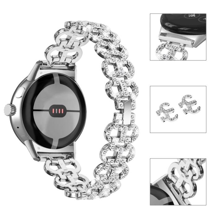 Bild 4, Google Pixel Watch / Watch 2 Kalebassformat Dekor Armband