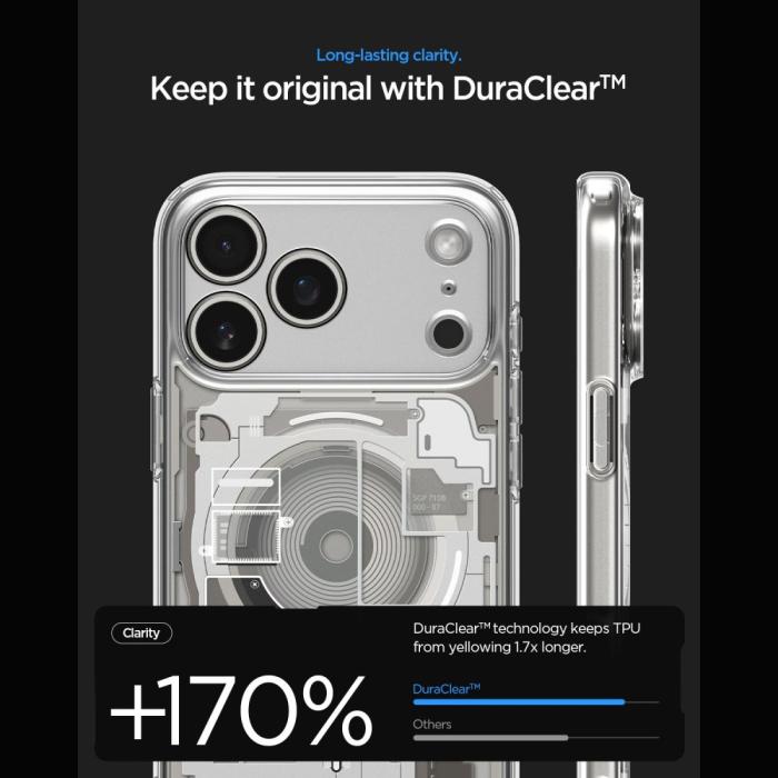 Bild 6, Spigen iPhone 18 Pro / 17 Pro Skal MagSafe Zero One Titanium