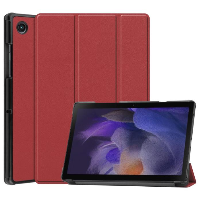 Bild 1, Samsung Galaxy Tab A8 10.5 (2021) Fodral Tri-Fold Shockproof Vinröd
