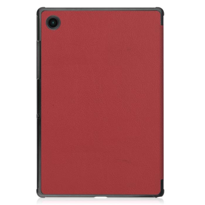 Bild 2, Samsung Galaxy Tab A8 10.5 (2021) Fodral Tri-Fold Shockproof Vinröd