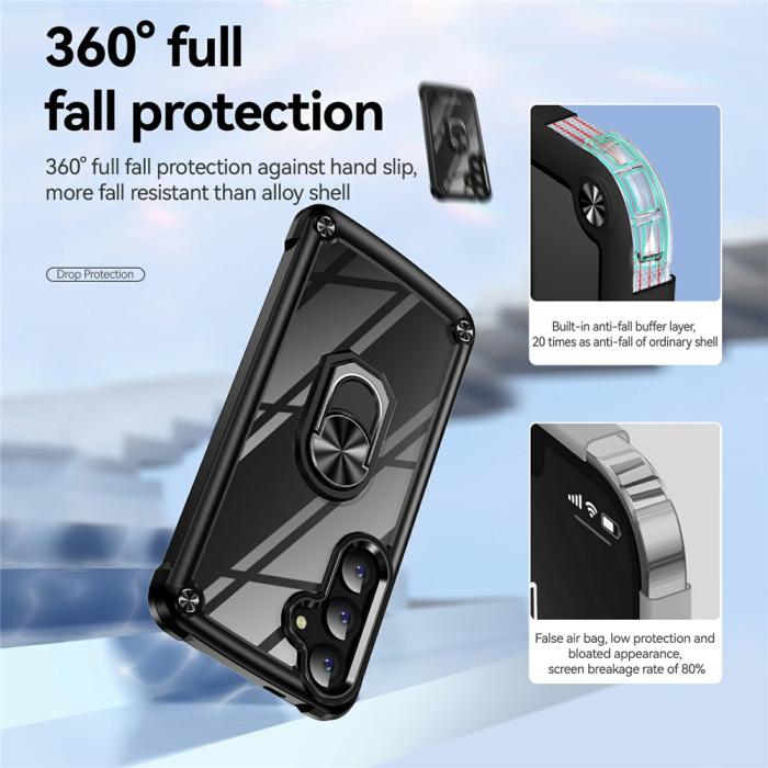 Bild 5, Samsung Galaxy S26 Skal Shockproof Ring Hybrid Svart