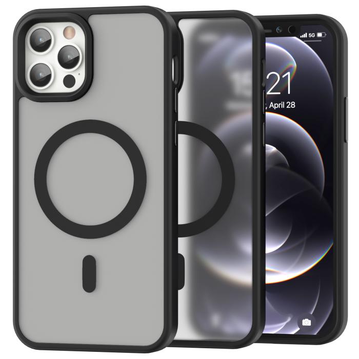 Bild 1, ColorPop iPhone 12 Pro Max Skal CH MagSafe Matt Svart