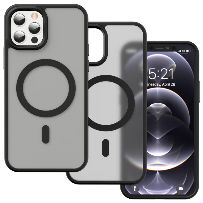 Bild 2, ColorPop iPhone 12 Pro Max Skal CH MagSafe Matt Svart