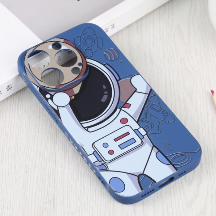 Bild 2, iPhone 14 Pro Skal Spaceman Blå/Beige