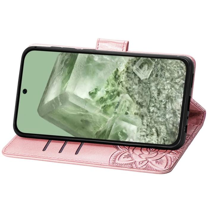 Bild 3, Google Pixel 8A Fodral Butterfly Roséguld