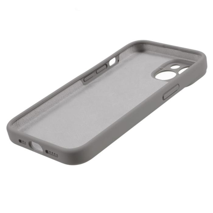 Bild 6, iPhone 15 Plus Skal Liquid Silikon Grå