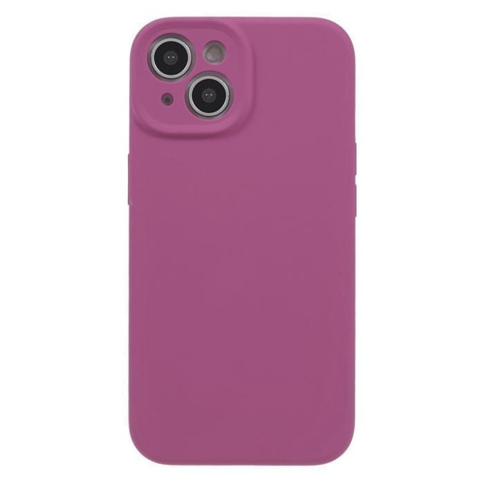 Bild 1, iPhone 15 Plus Skal Liquid Silikon Rosa Pitaya