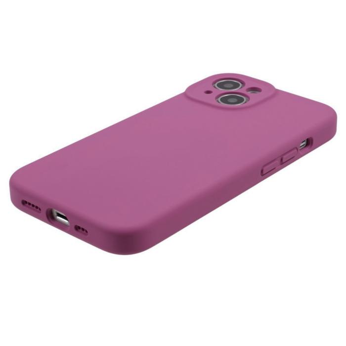 Bild 4, iPhone 15 Plus Skal Liquid Silikon Rosa Pitaya