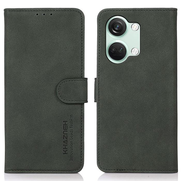 Bild 1, KHAZNEH OnePlus Nord 3 5G Fodral Retro Läder Grön