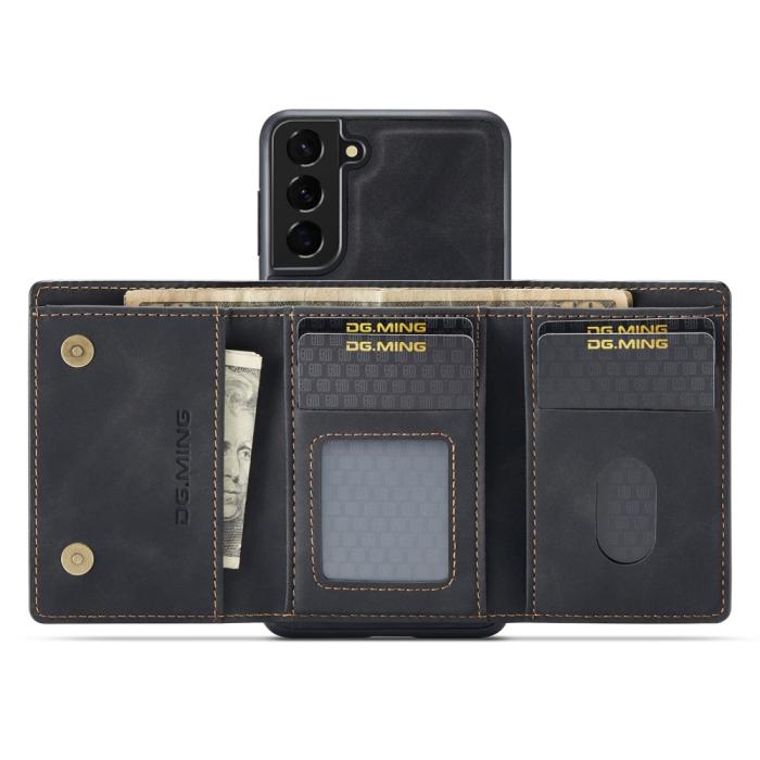 Bild 4, DG.MING Galaxy S24 Skal 2in1 Magnetisk Avtagbart Kortfack Svart