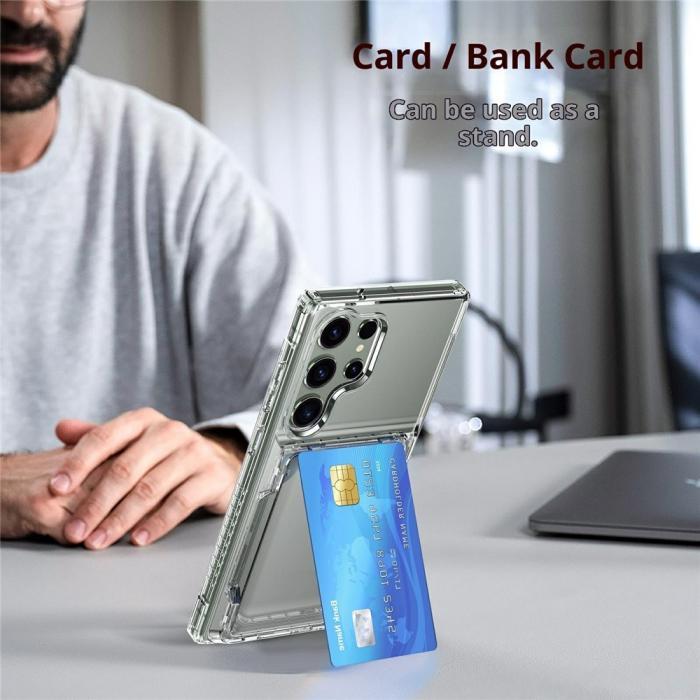 Bild 4, Samsung Galaxy S26 Ultra Skal Kickstand Med Kortfack Tonad Svart