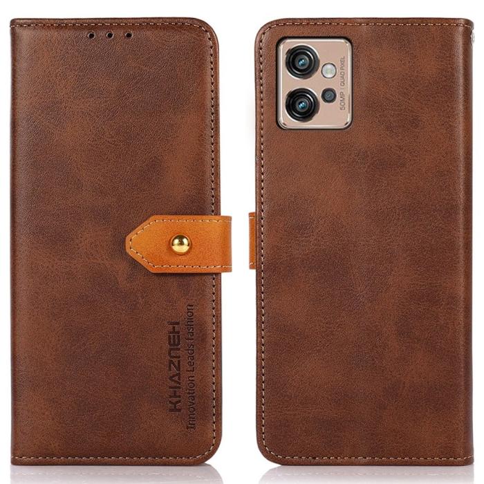 Bild 1, KHAZNEH Motorola Moto G32 Fodral Dual Color Brun