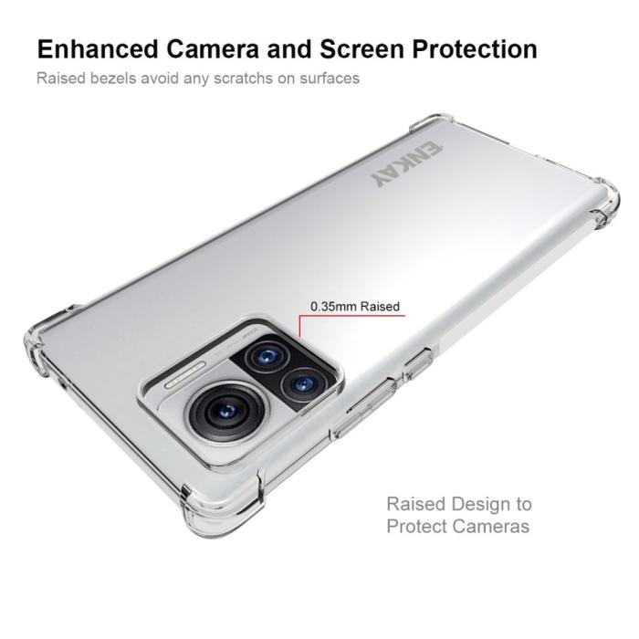 Bild 3, ENKAY Motorola Edge 30 Ultra 5G Skal Shockproof TPU Transparent