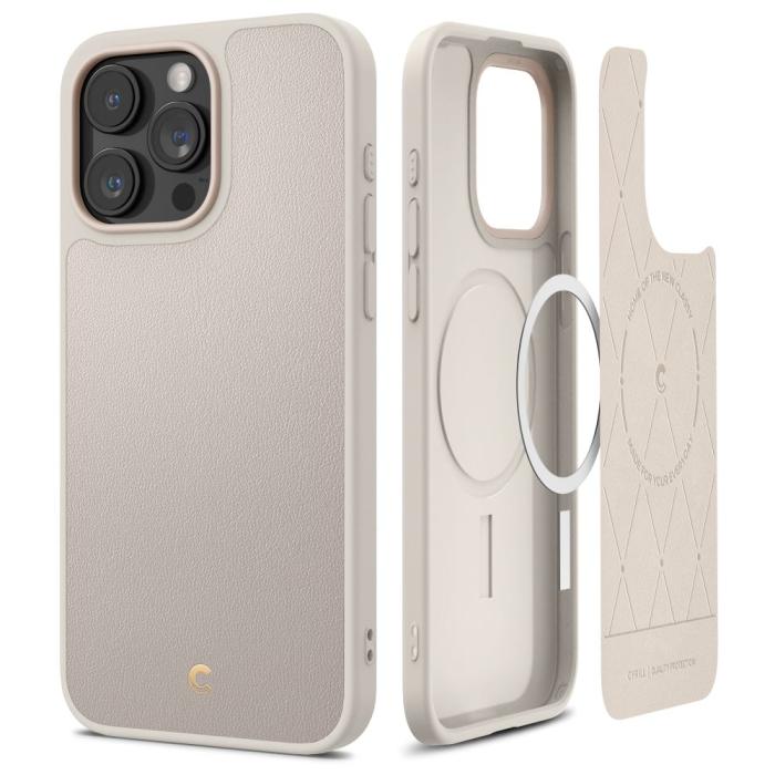 Bild 1, Spigen Cyrill iPhone 15 Pro Skal MagSafe Kajuk Cream