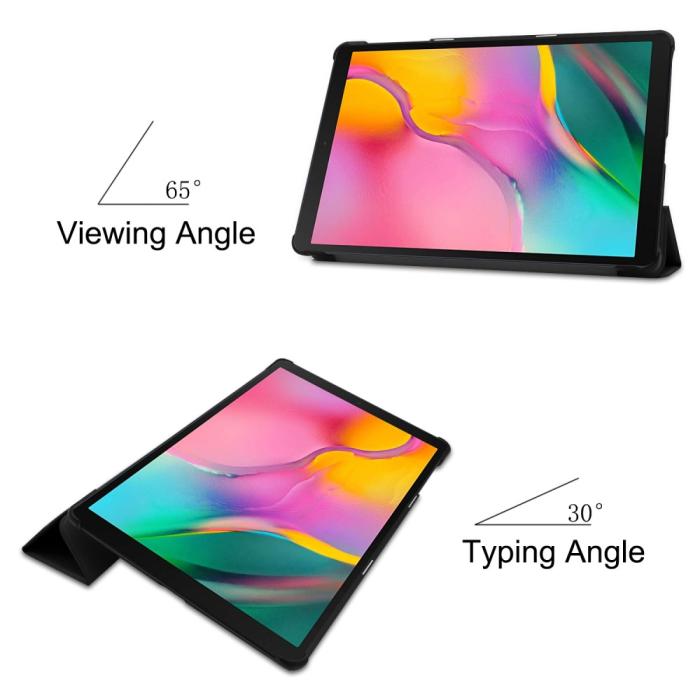 Bild 3, Samsung Galaxy Tab A 10.1 (2019) - Tri-Fold Fodral - Svart