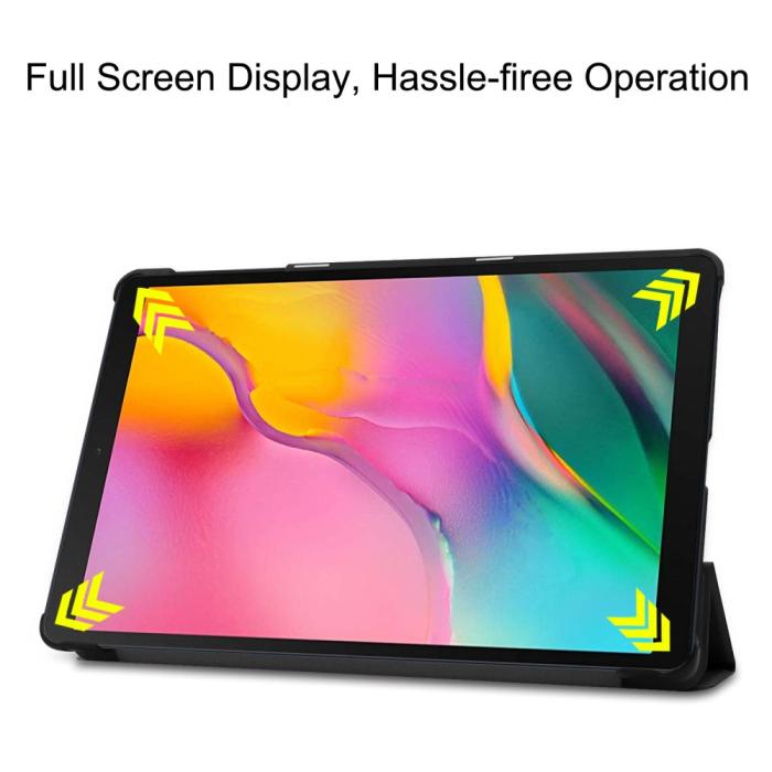 Bild 4, Samsung Galaxy Tab A 10.1 (2019) - Tri-Fold Fodral - Svart