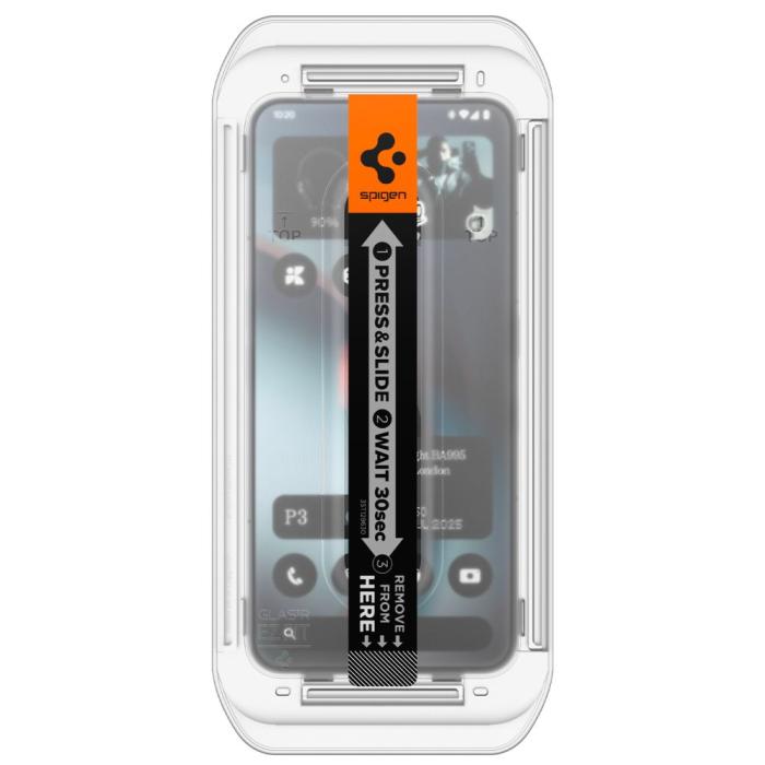 Bild 4, Spigen Nothing Phone 3 2-PACK Skärmskydd GLAS.tR 