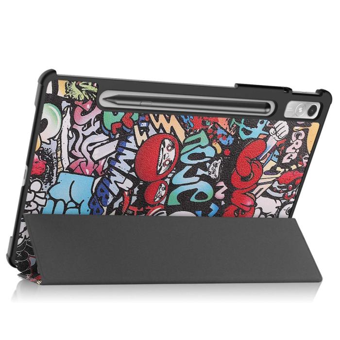 Bild 4, Lenovo Tab P11 Pro Gen 2 Fodral Tri-Fold Graffiti