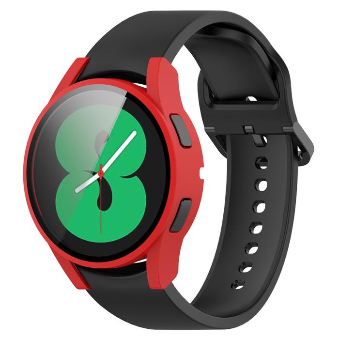 Bild 2, Galaxy Watch FE 4 40 mm Skal Med Skärmskydd Röd