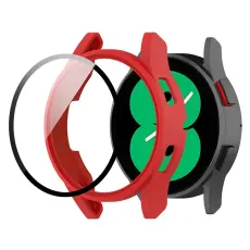 Galaxy Watch FE 4 40 mm Skal Med Sk&auml;rmskydd R&ouml;d