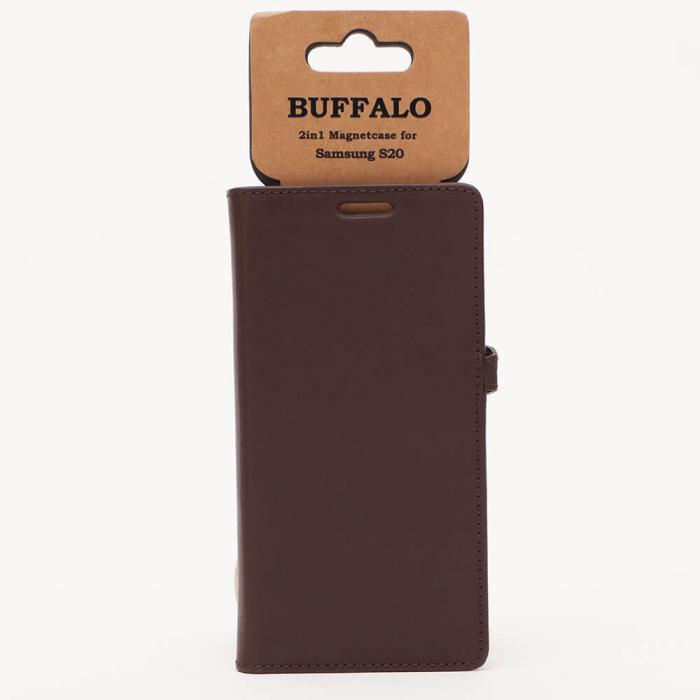 Bild 2, Buffalo Samsung Galaxy S20 Fodral 2in1 Äkta Läder Brun