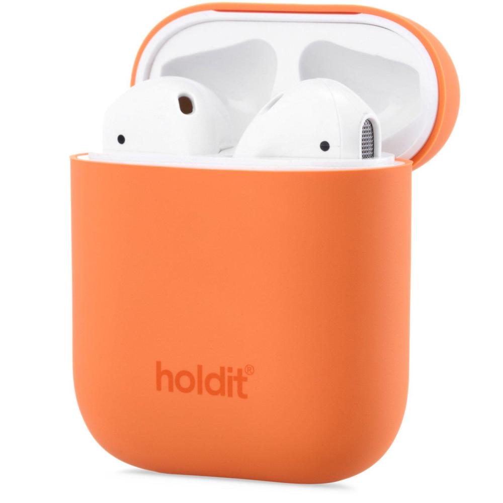 holdit Apple AirPods Nygård Skal Silikon Orange