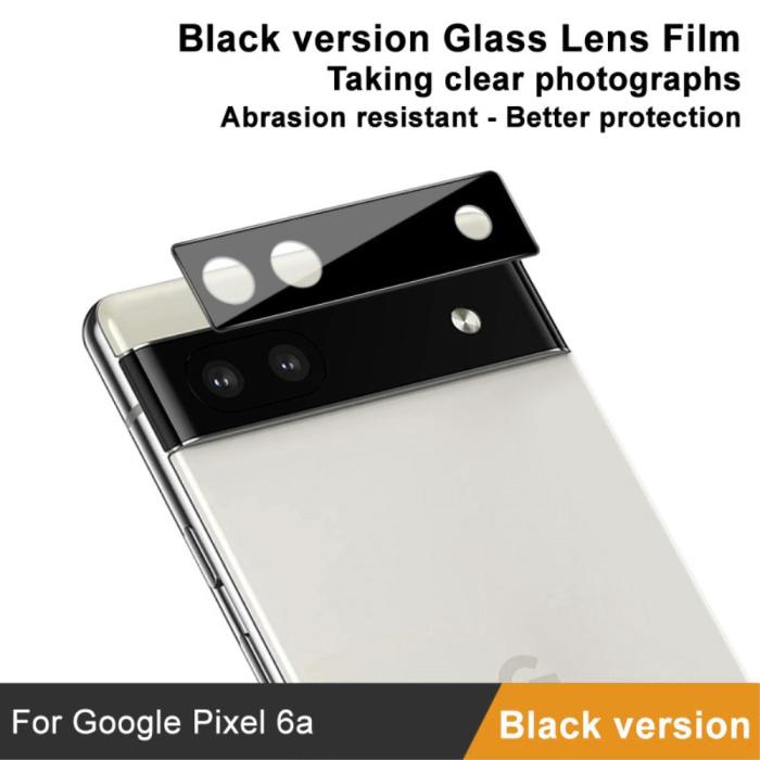 Bild 3, IMAK Google Pixel 6A Linsskydd Härdat Glas Svart