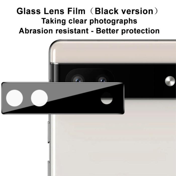 Bild 4, IMAK Google Pixel 6A Linsskydd Härdat Glas Svart