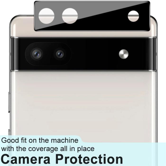 Bild 5, IMAK Google Pixel 6A Linsskydd Härdat Glas Svart