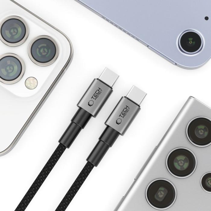Bild 3, Tech-Protect 0.5m 60W/3A PD USB-C - USB-C Kabel UltraBoost