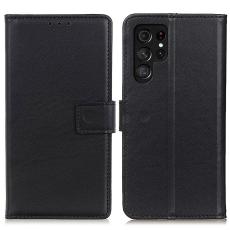 Samsung Galaxy S22 Ultra Fodral Läder Svart