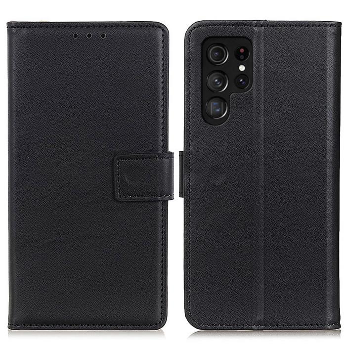 Bild 1, Samsung Galaxy S22 Ultra Fodral Läder Svart