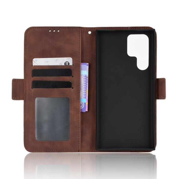 Bild 6, Samsung Galaxy S22 Ultra Fodral Avtagbart Kortfodral Brun