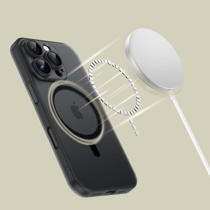 Bild 3, Tech-Protect iPhone 16 Pro Max Skal MagSafe MagSlim Matt Svart